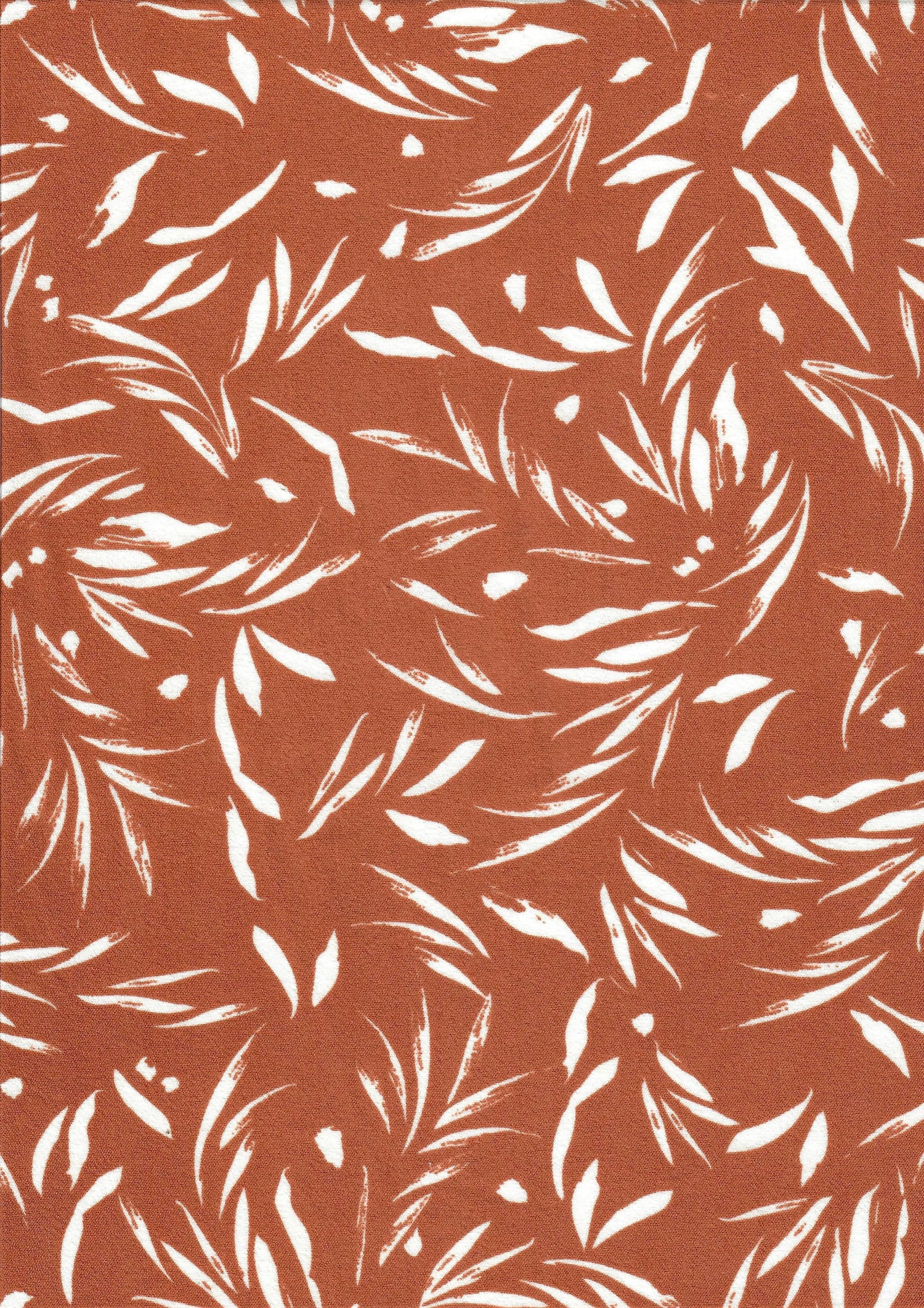 Cey Leaf Print Fabric 1 Yard Lightweight Drapey Polyester 58/59" Wide