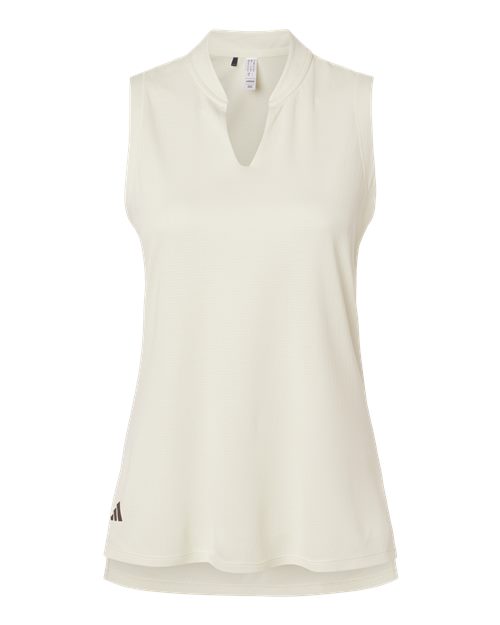 adidas Women's Ultimate365 Textured Sleeveless Golf Shirt - Recycled Polyester, HEAT.RDY