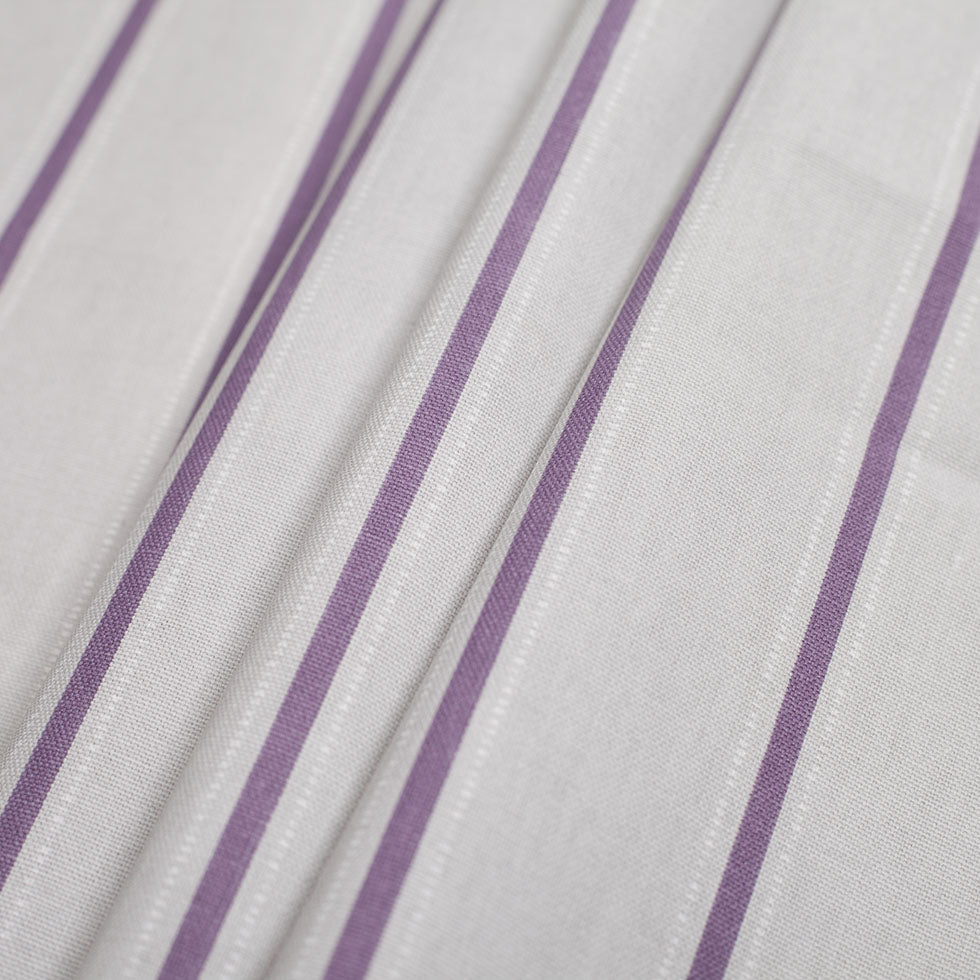 Heather Striped Cotton Canvas