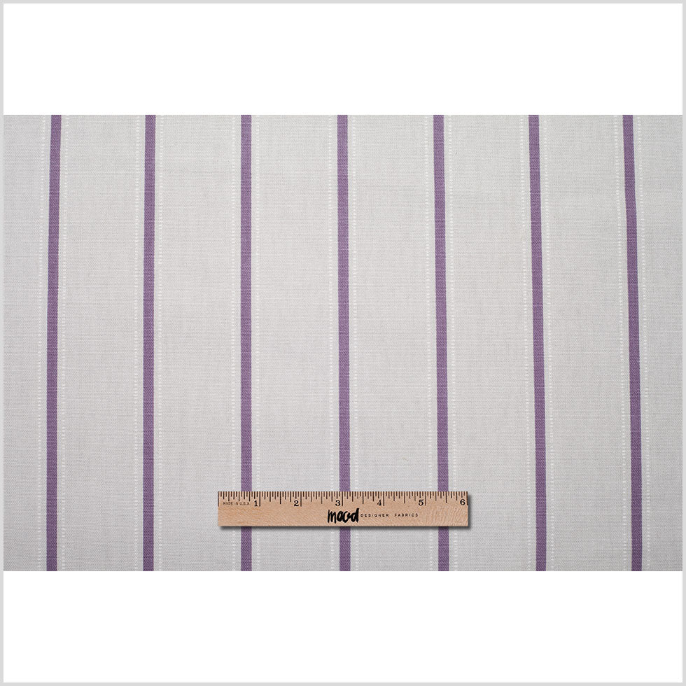 Heather Striped Cotton Canvas