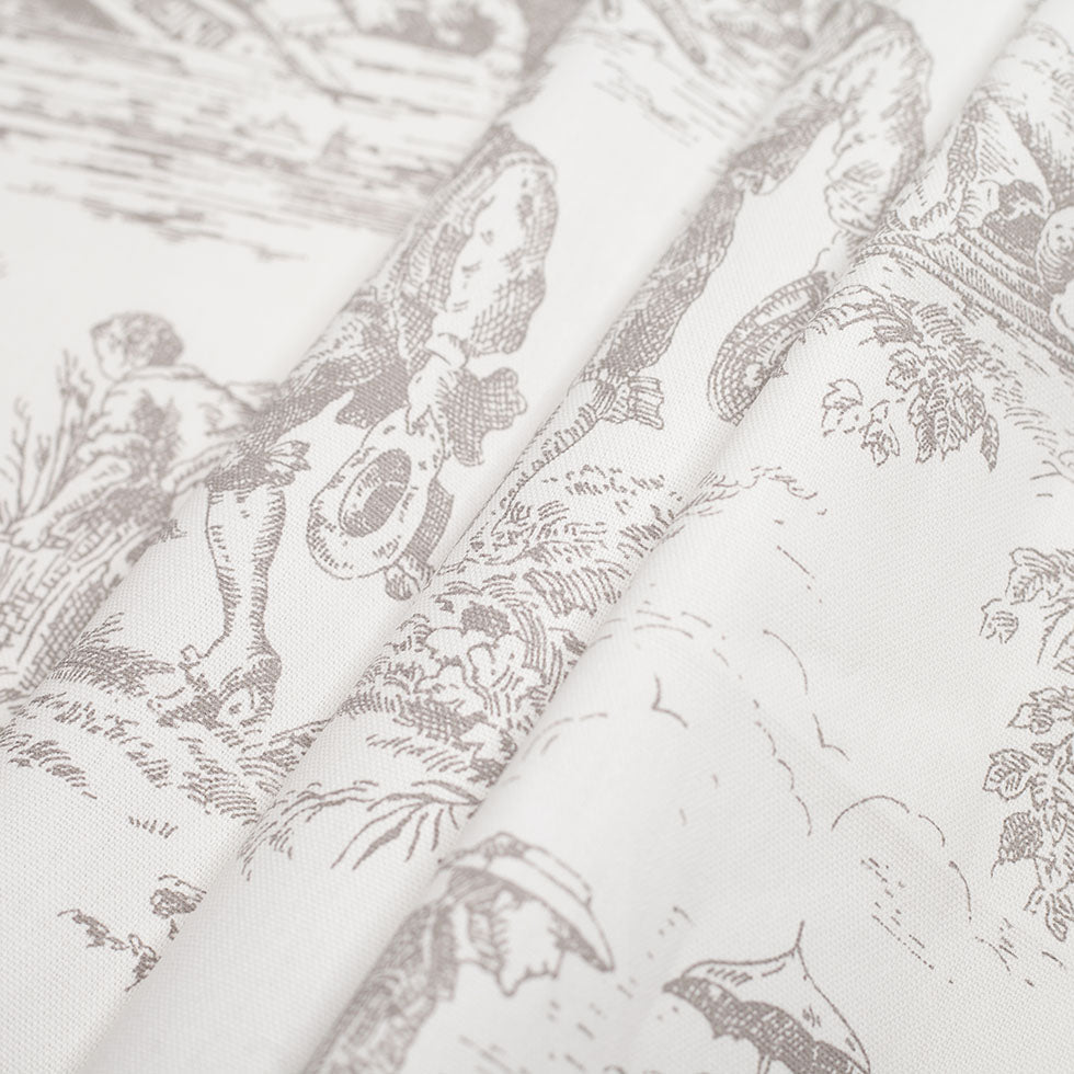 English Linen/Gray Cotton Toile