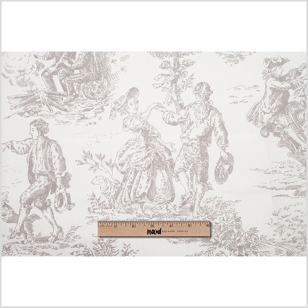 English Linen/Gray Cotton Toile