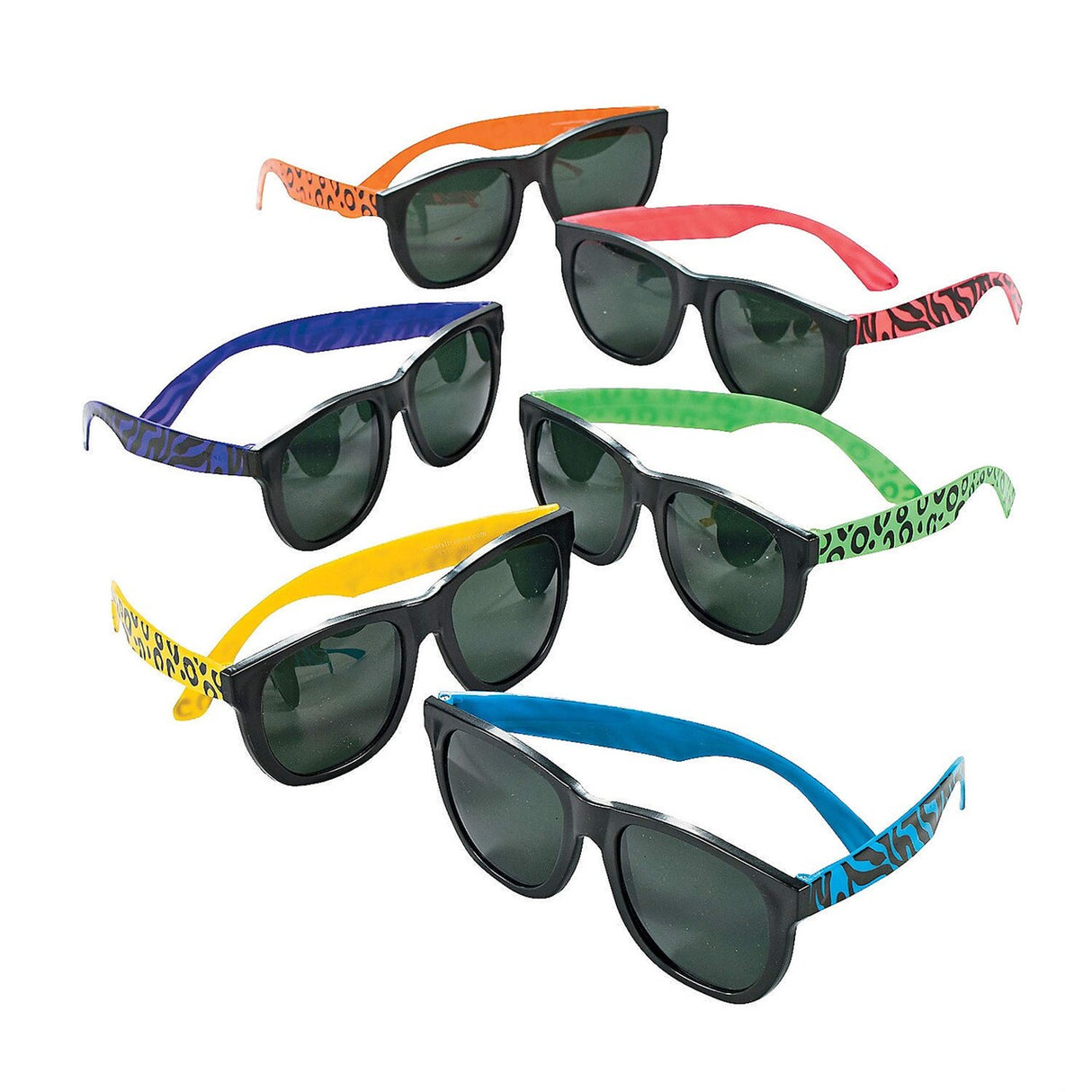 Animal Print Neon Sunglasses - 12 Pc.