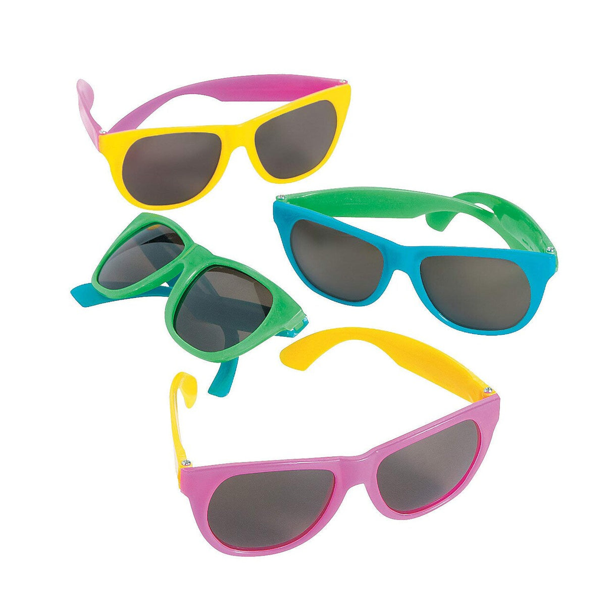 Bright Neon Nomad Sunglasses – 12 Pc