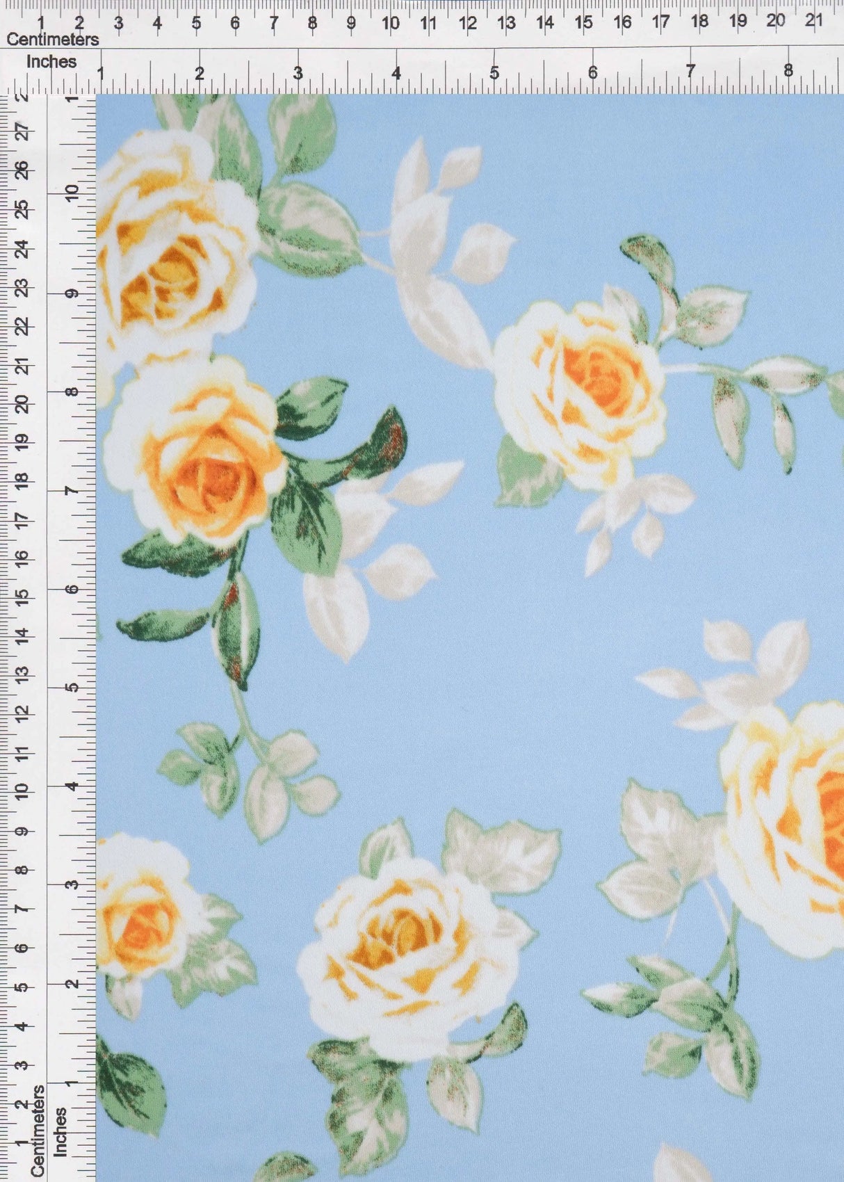 1 Yard Korean ITY Floral Print Knit Fabric 200 GSM, 58/60'' Wide Polyester Spandex Blend