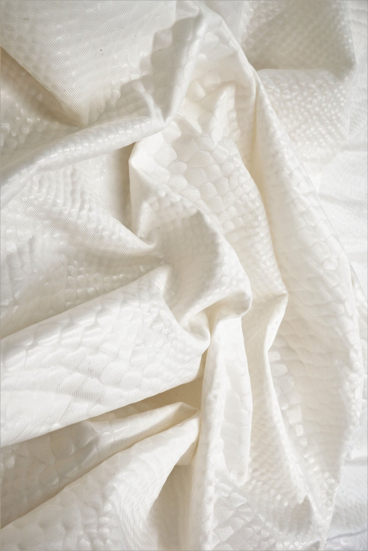 Coated Snake Pleather Knit Fabric