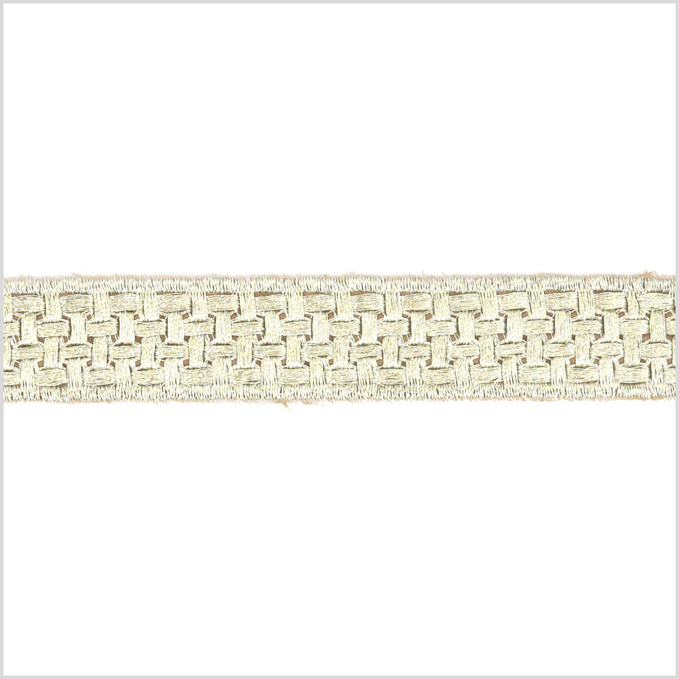 0.75" Metallic Gold Woven Trim