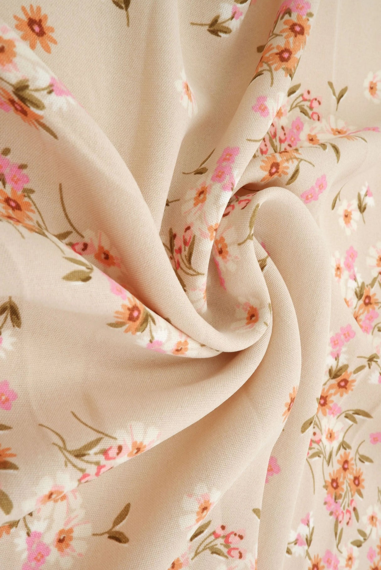 1 Yard CEY Floral Print Woven Fabric Lightweight Soft Drape 58/59" Wide