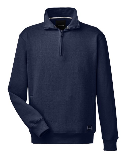 Nautica Men's Anchor Fleece Quarter-Zip Pullover