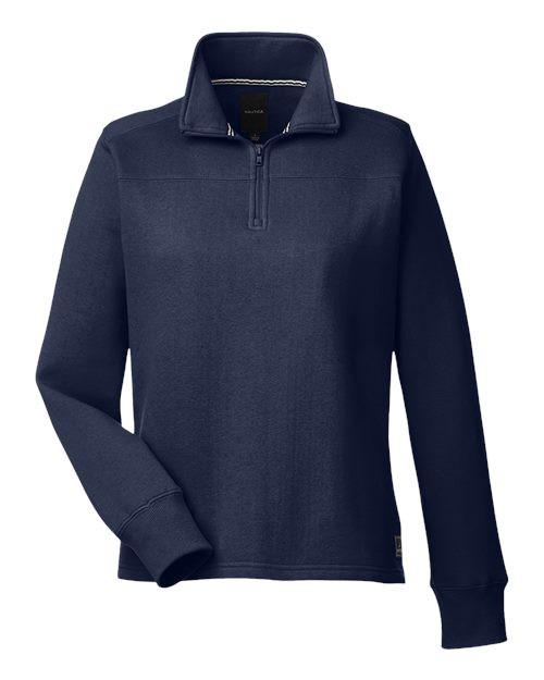Nautica Women's Anchor Fleece Quarter-Zip Sweatshirt