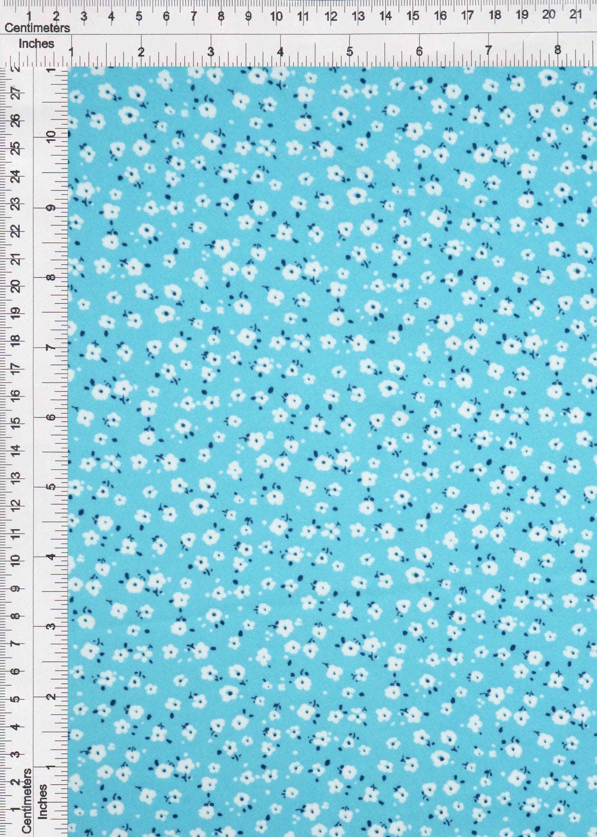 Brushed DTY Ditsy Floral Knit Blue Sky