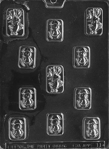 বিভিন্ন ধরণের মুরগির টুকরো চকোলেট ছাঁচ