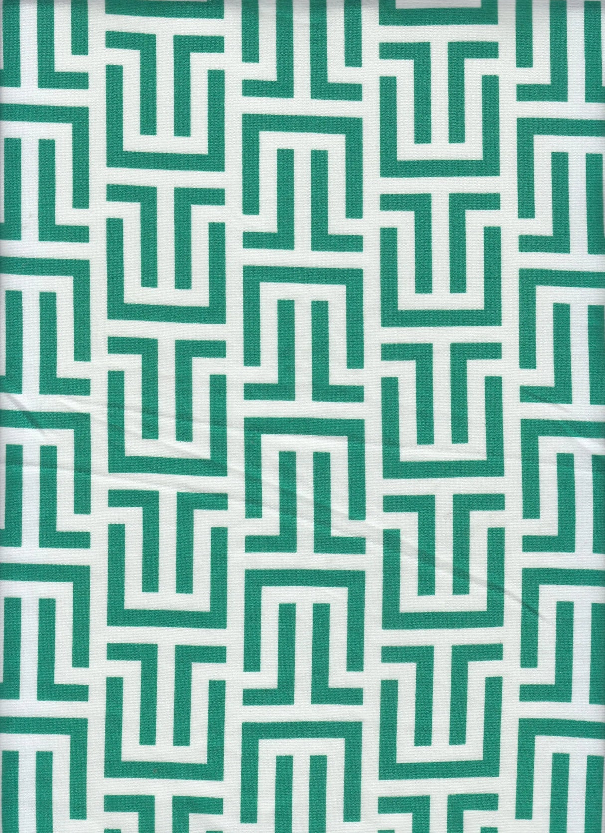 1 Yard Kelly Retro Geometric Print Brushed DTY Knit Fabric 58/60" Wide