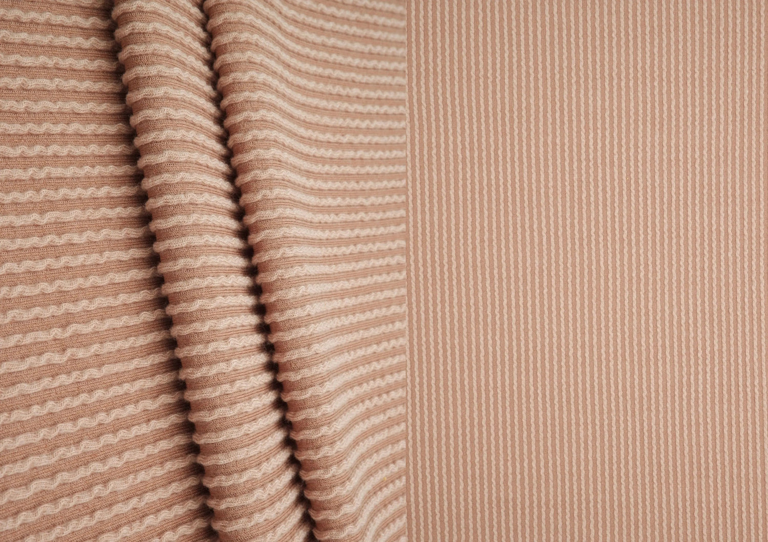 Knit Jacquard Rib Fabric 1 Yard Soft Stretch Textured Knit 52" Wide