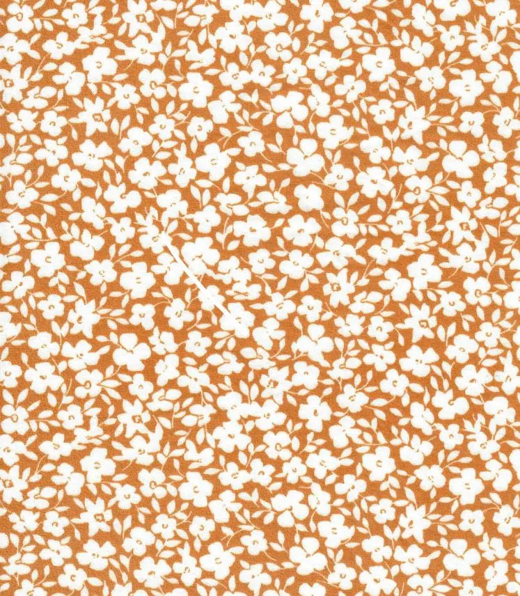 1 Yard DTY Brushed Floral Print Knit Fabric, 58/60'' Wide Polyester Spandex Blend