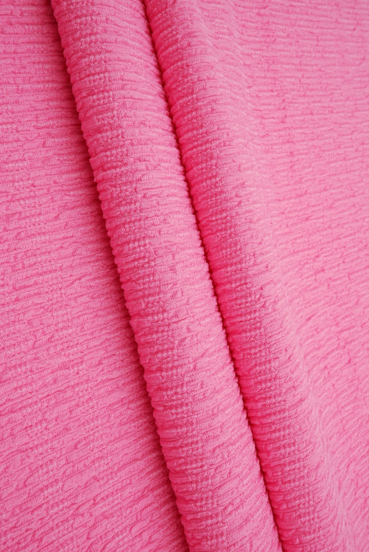 Bubble Jersey Crepe Solid Stretch Fabric