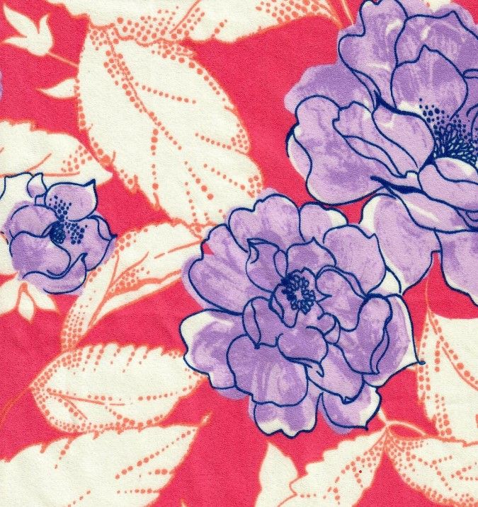 Floral Satin Woven Fabric
