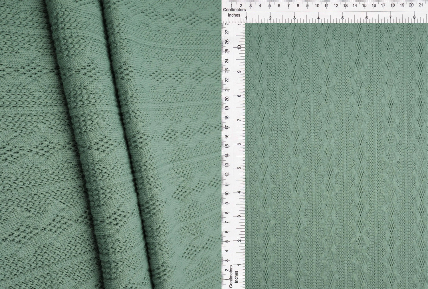 Knit Jacquard Cable Knit Sweater Fabric Stretch Polyester Spandex 58/60 Inches Wide