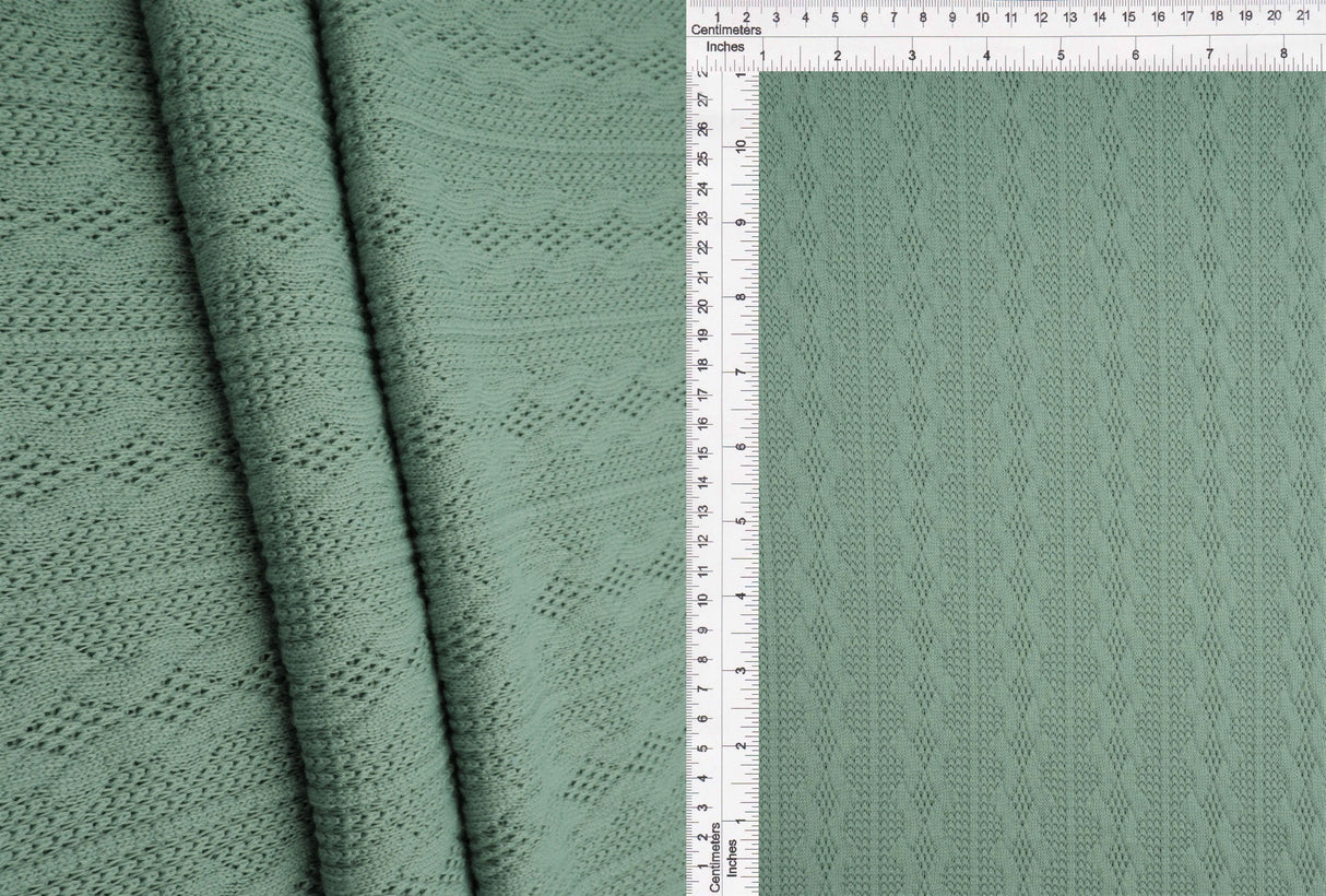 Jacquard Cable Knit Sweater Fabric