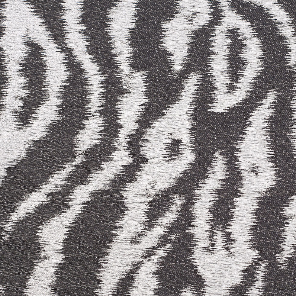 Black Animal Printed Polyester Woven