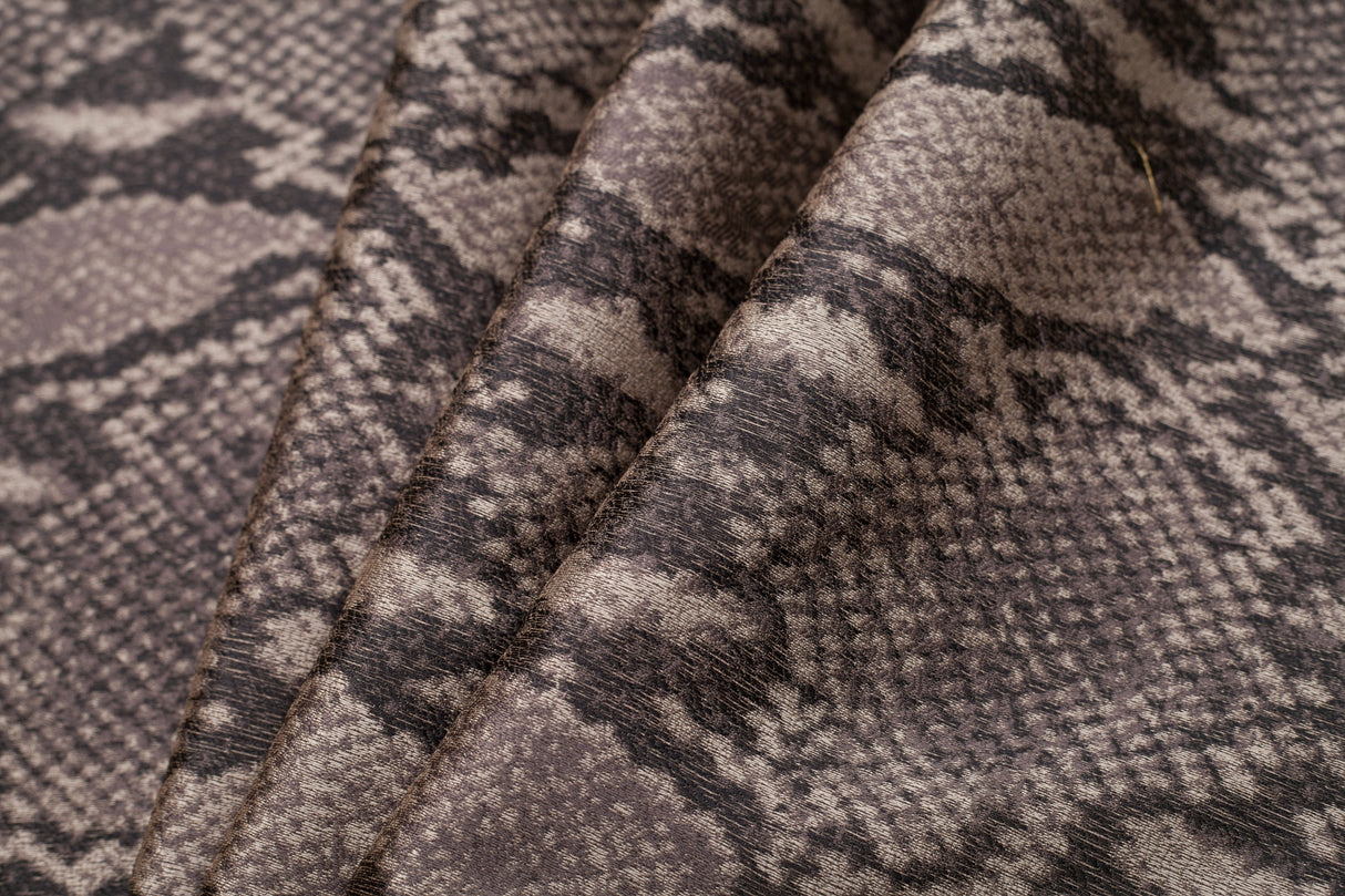 Chrome Python Printed Polyester Woven
