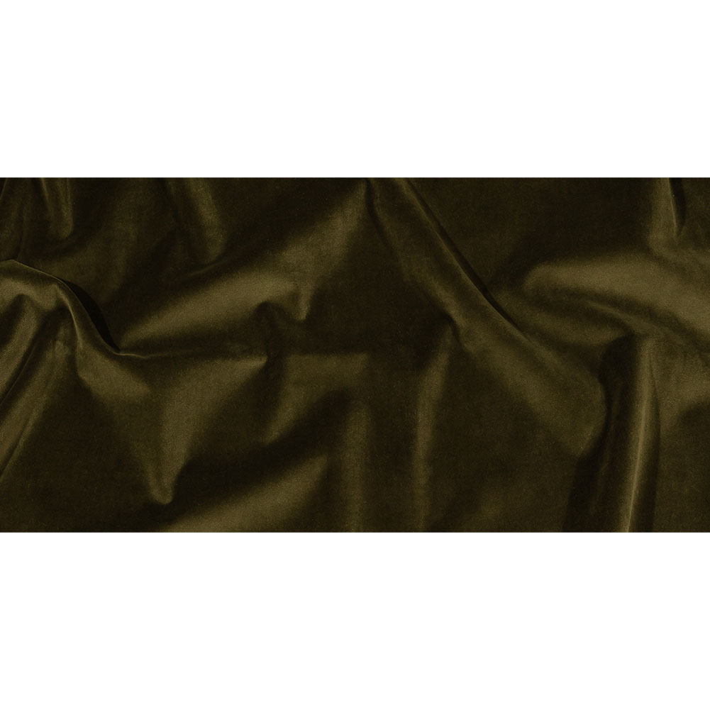 Olive Cotton Velvet