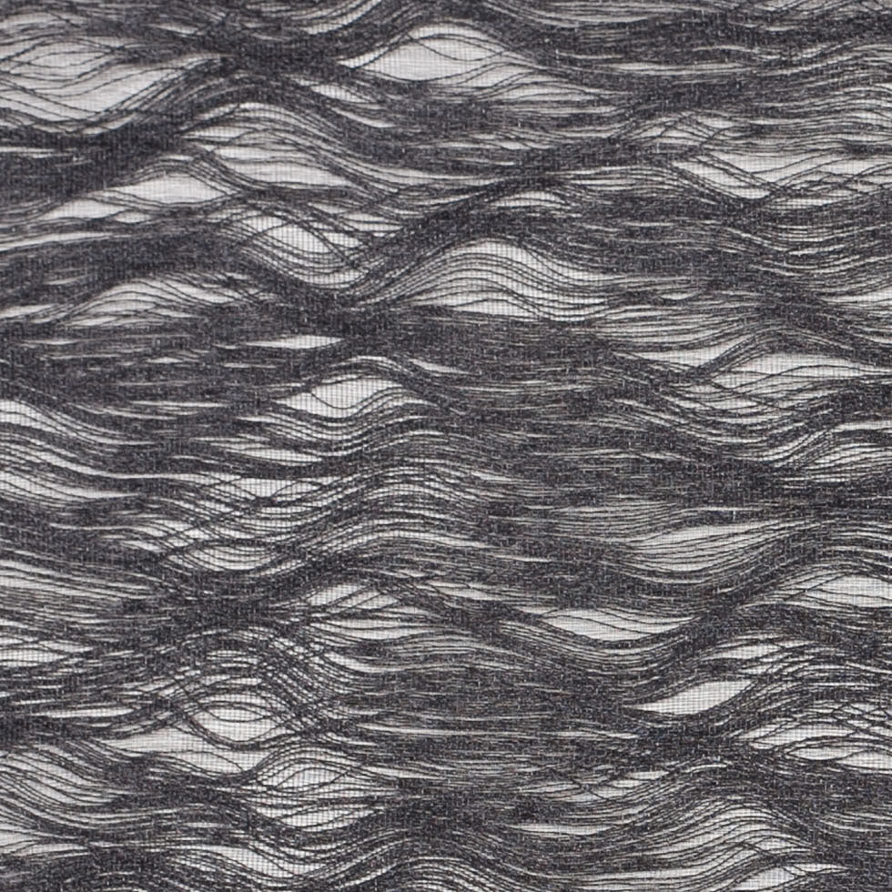 Black Novelty Polyester Sheer