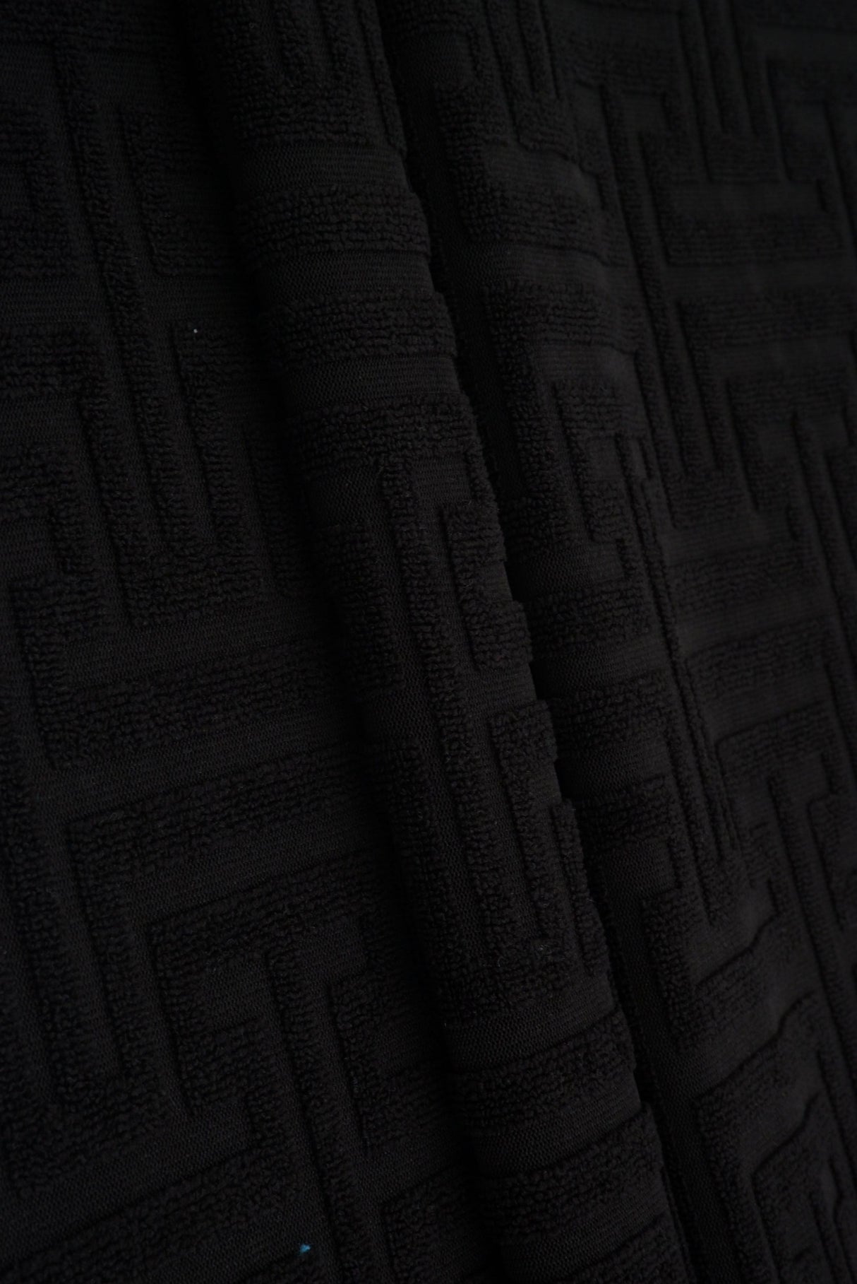Jacquard Knit Geometric Towel Fabric
