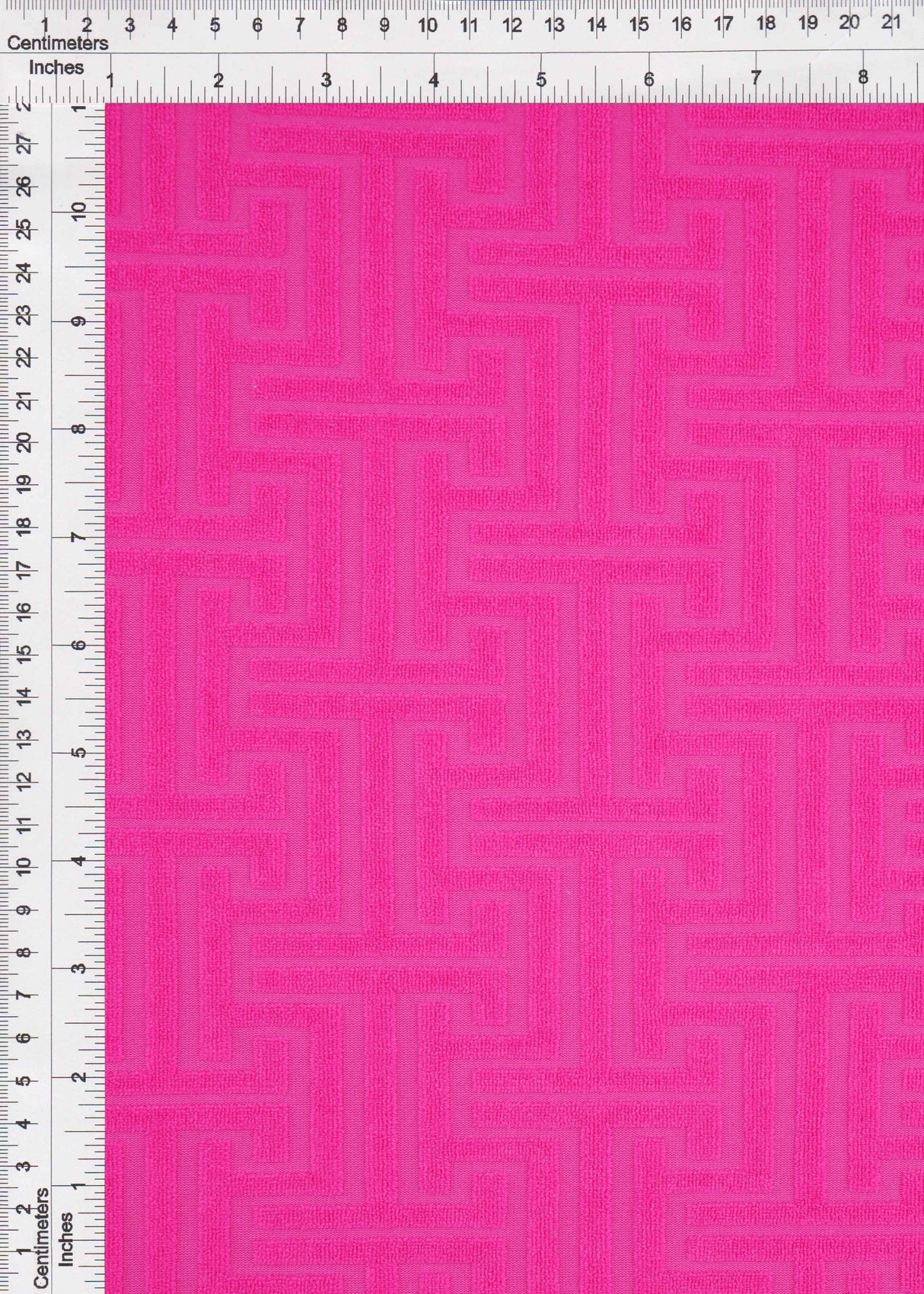 Jacquard Knit Geometric Towel Fabric