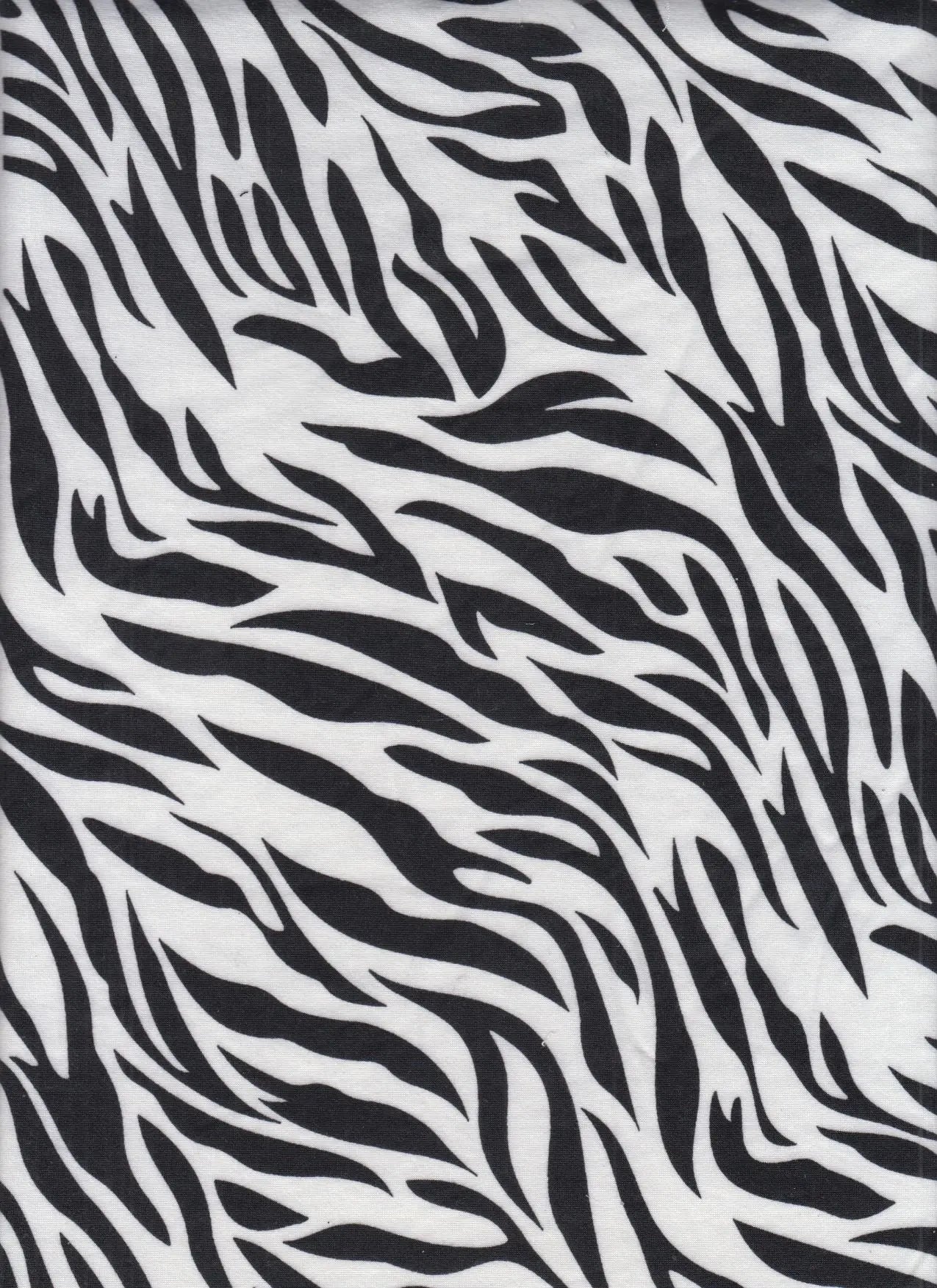 Zebra Print Brushed DTY Knit Stretch Fabric 58/60" Wide
