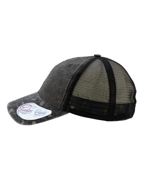 Women's Printed Visor with Mesh Back Cap