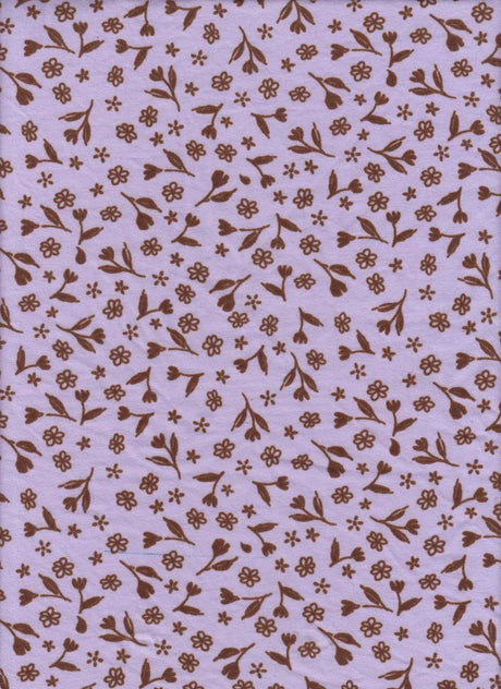 1 Yard DTY Brushed Ditsy Print Knit Fabric, 58/60'' Wide Polyester Spandex Blend