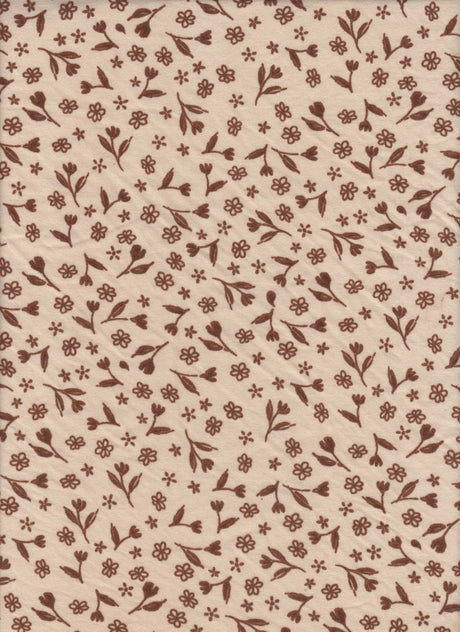 1 Yard DTY Brushed Ditsy Print Knit Fabric, 58/60'' Wide Polyester Spandex Blend