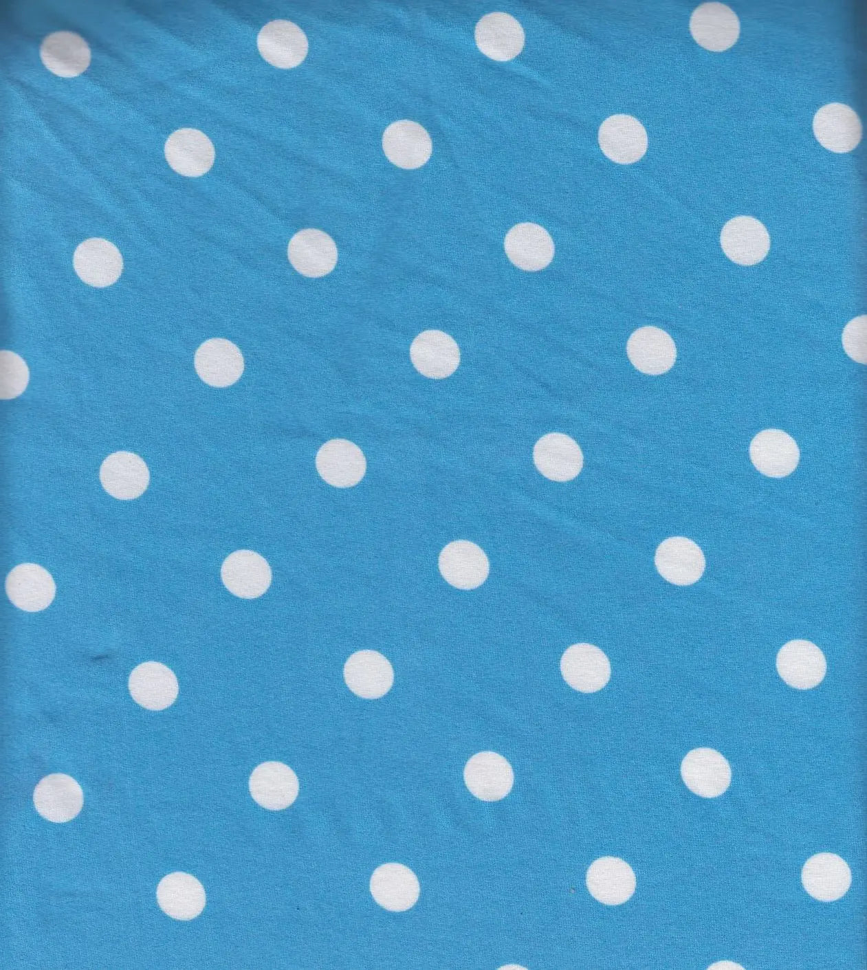 1 Yard DTY Brushed Polka Dot Print Knit Fabric, 58/60'' Wide Polyester Spandex Blend