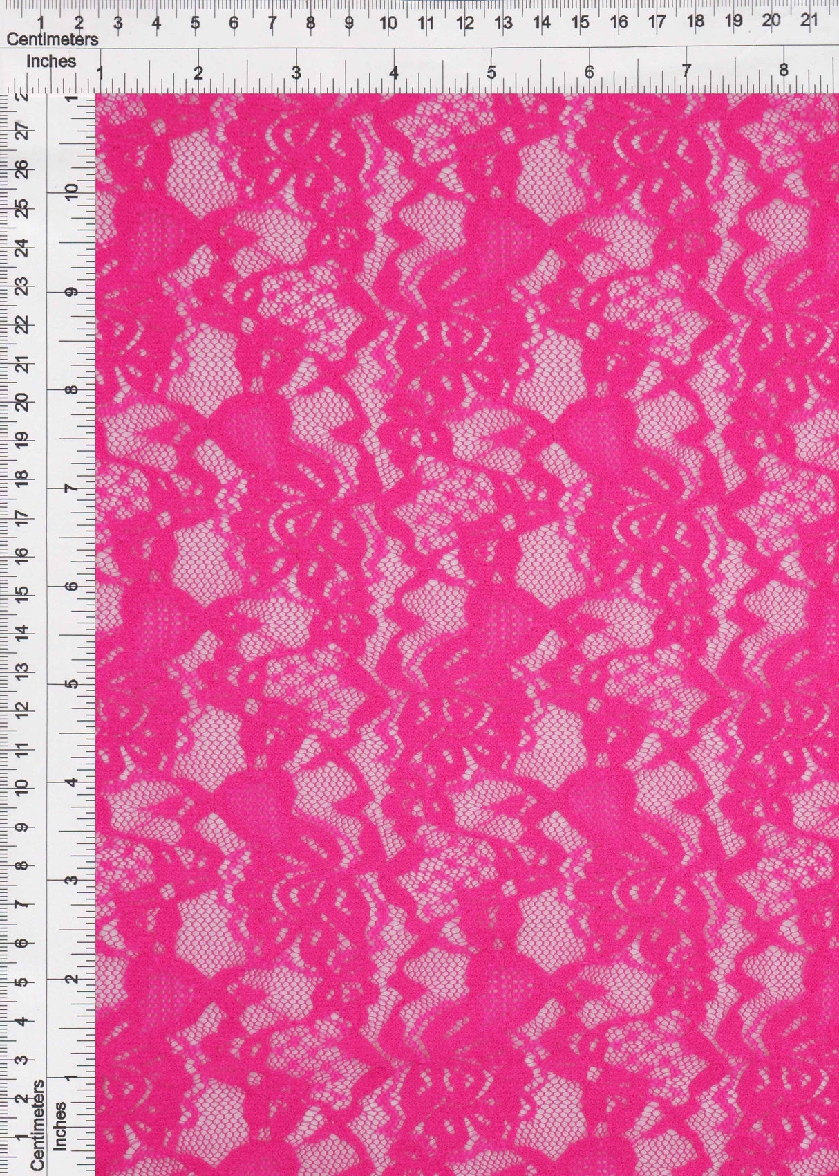 Floral Double Border Lace Fabric