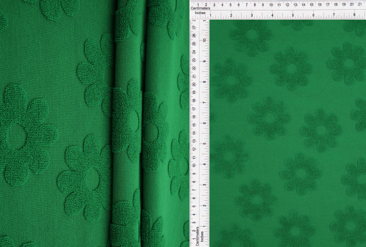 Daisy Floral Jacquard Knit Fabric
