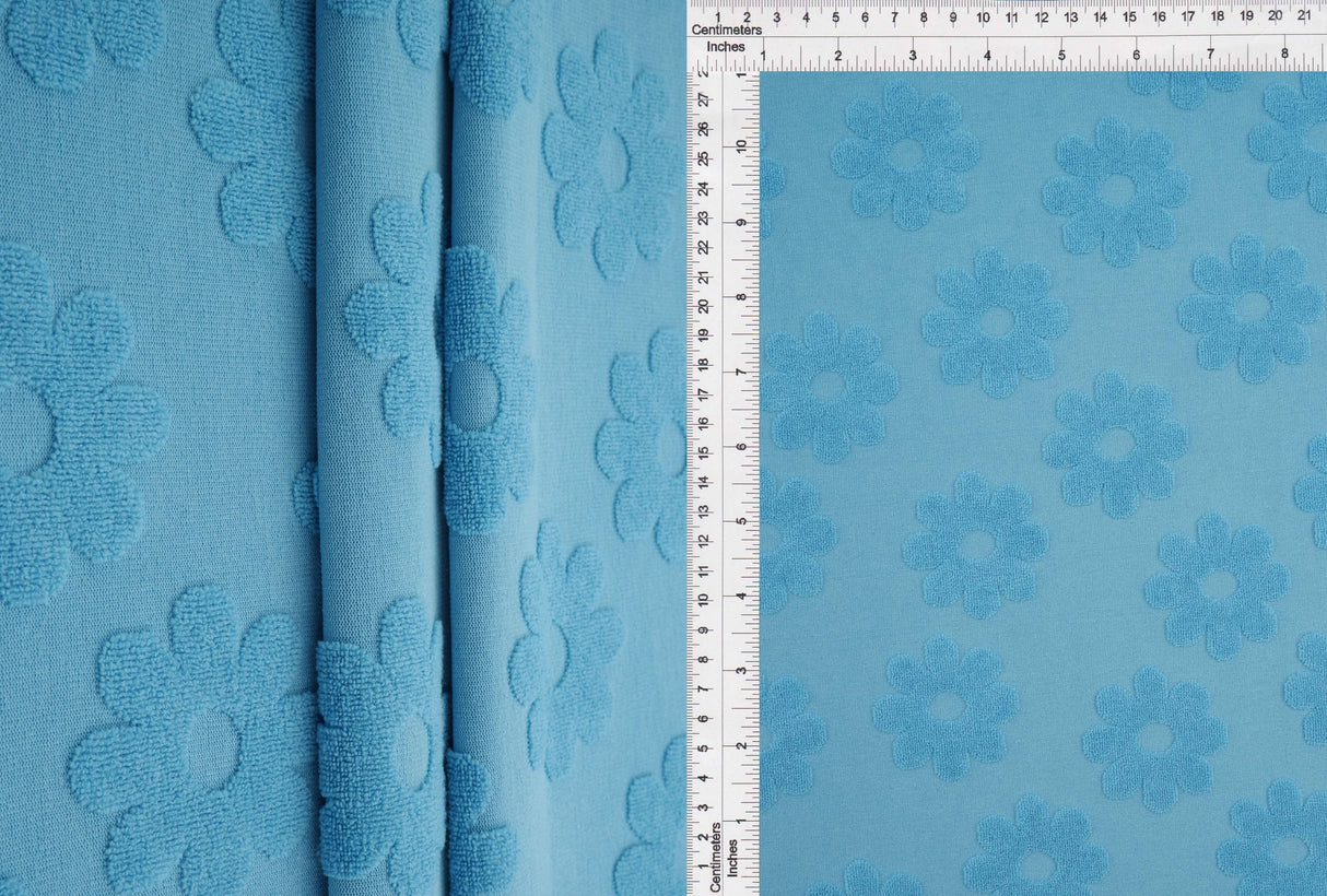Daisy Floral Jacquard Knit Fabric