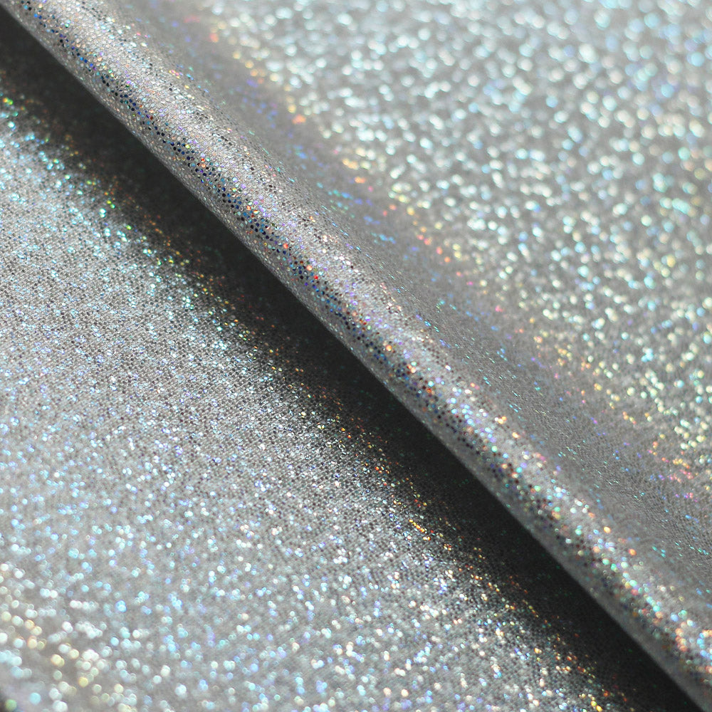 Matrix Twinkle Nylon Spandex Hologram Fabric - Assorted Colors, Solid, 57/58" Width (1 Yard)