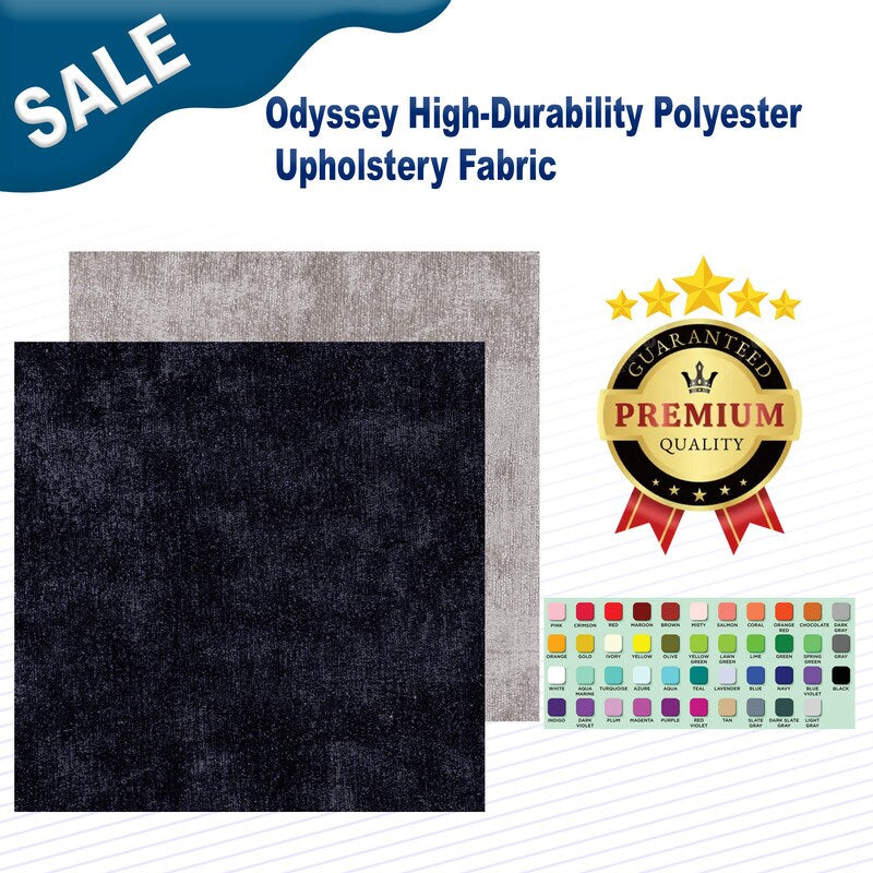 1 Yard Odyssey High-Durability Polyester Upholstery Fabric