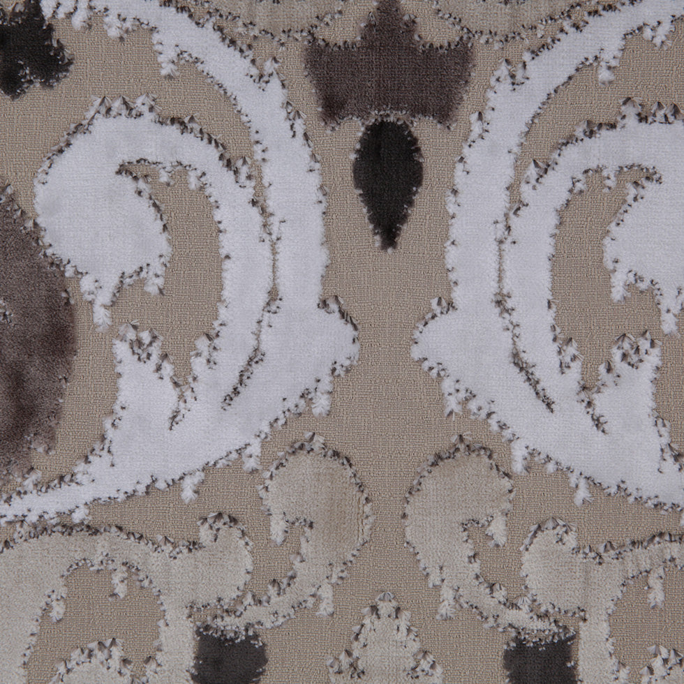 Shadow Swirls Cut Polyester Blended Velvet