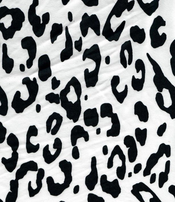 Leopard Print Brushed Knit Fabric