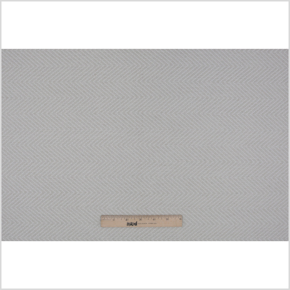 Spanish Ivory Zig-Zag Polyester Blended Woven