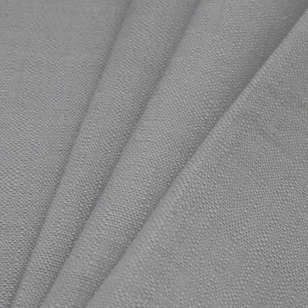 Spanish Light Gray Textured Polyester Blended Woven