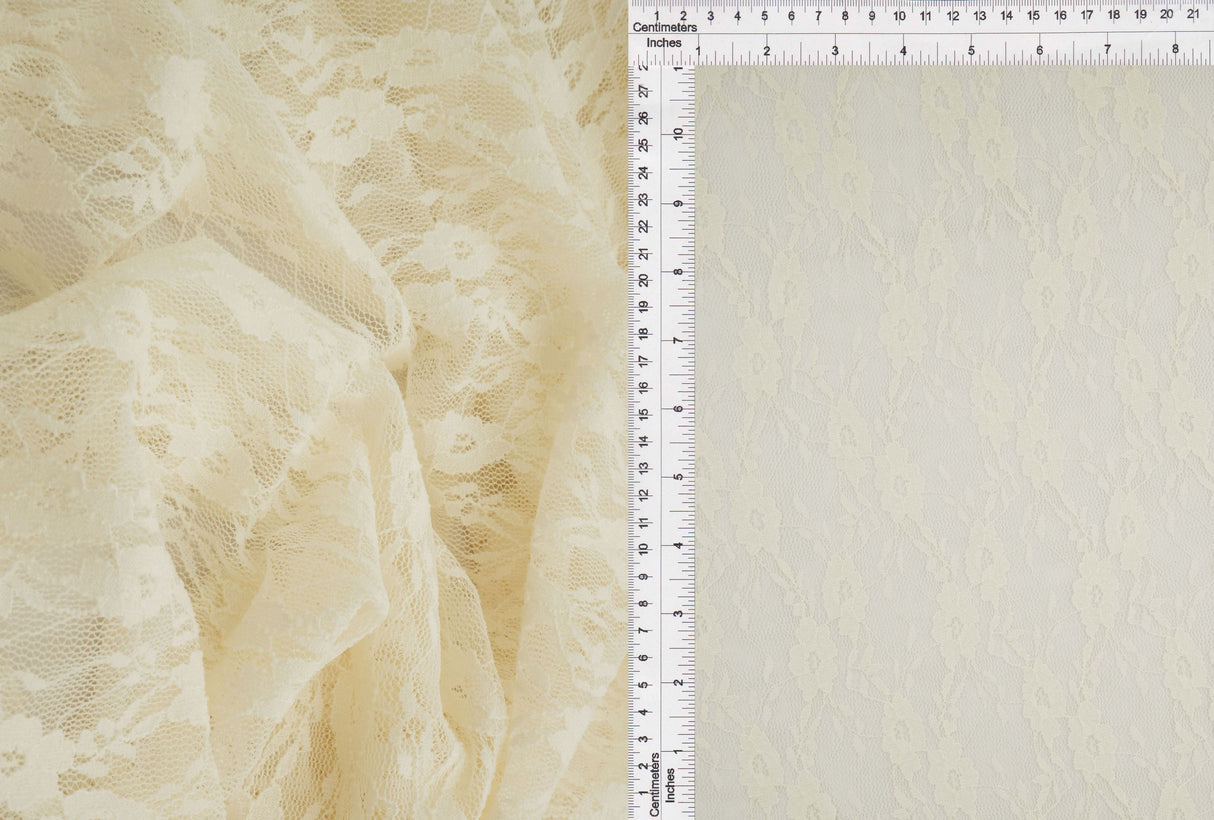 Floral Stretch Lace Fabric