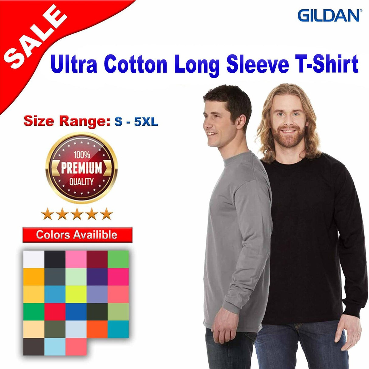 Gildan® Ultra Cotton Long Sleeve T-Shirt