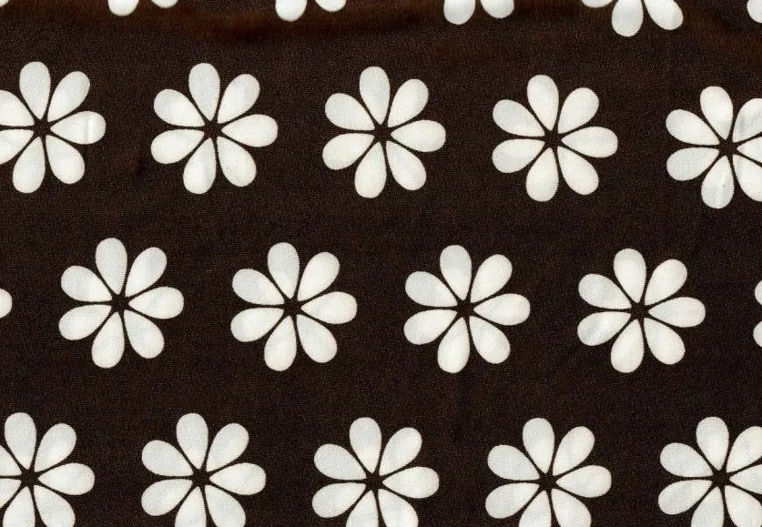 1 Yard Floral DTY Brushed Knit Fabric Soft Stretch 58 Inches Wide