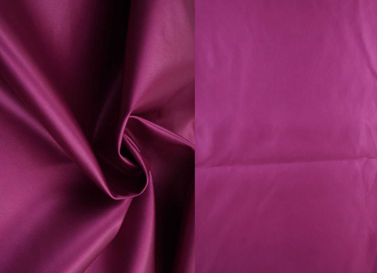 PU Pleather Stretch Knit Fabric