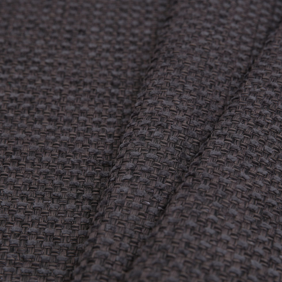 Dark Gray Novelty Basketweave Upholstery Fabric