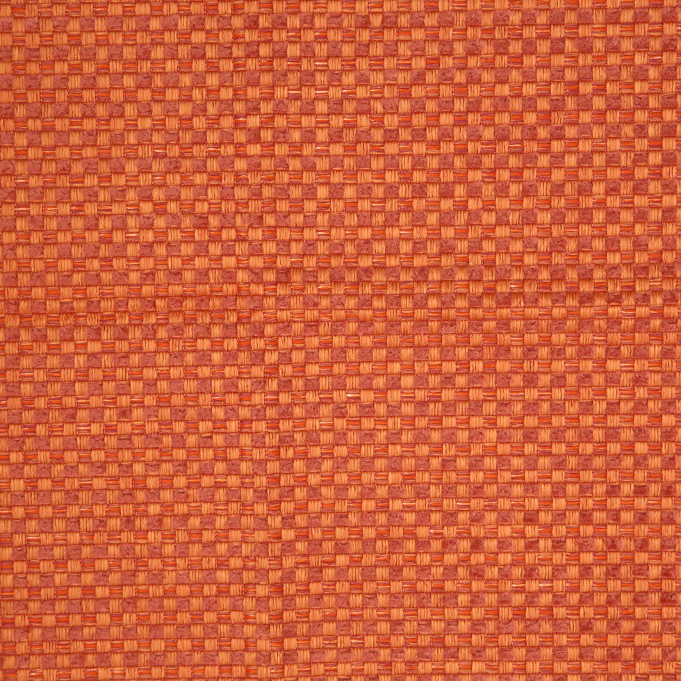 Tangerine Novelty Basketweave Upholstery Fabric