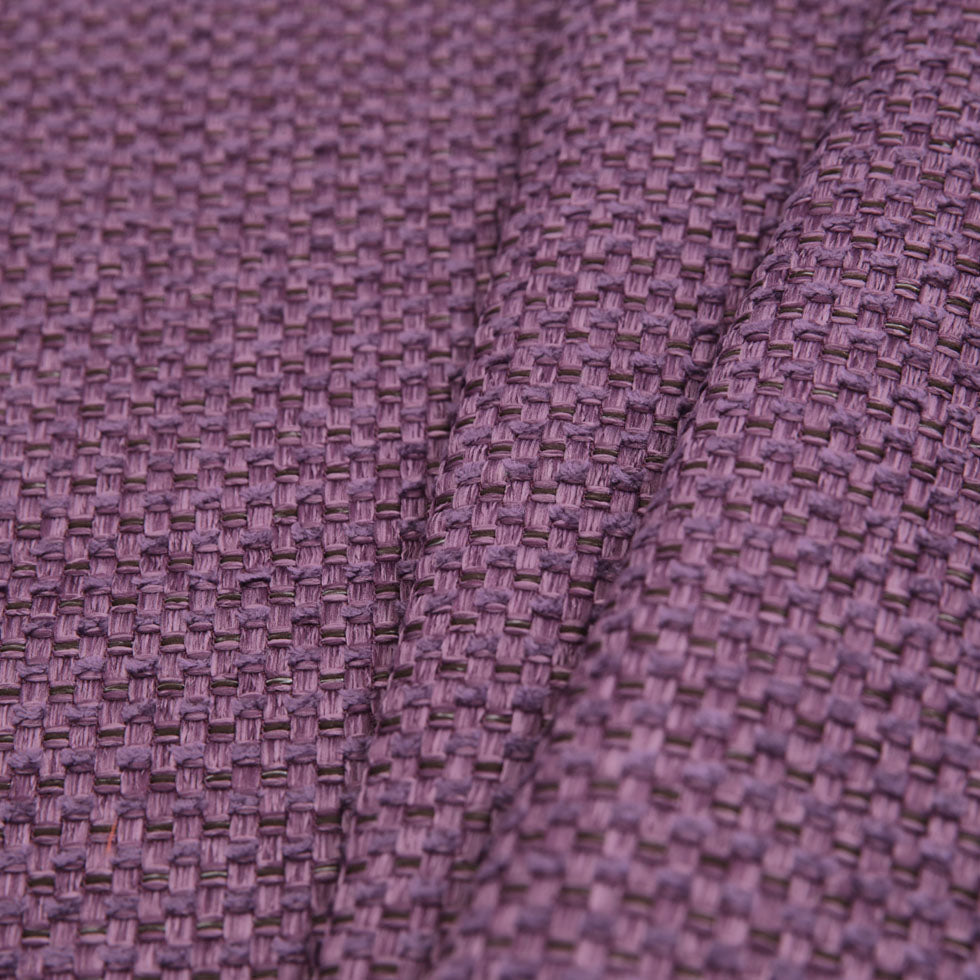 Violet Novelty Basketweave Upholstery Fabric